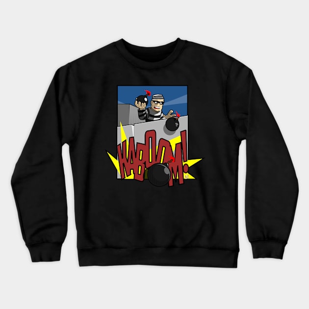 Kaboom! Crewneck Sweatshirt by vhzc